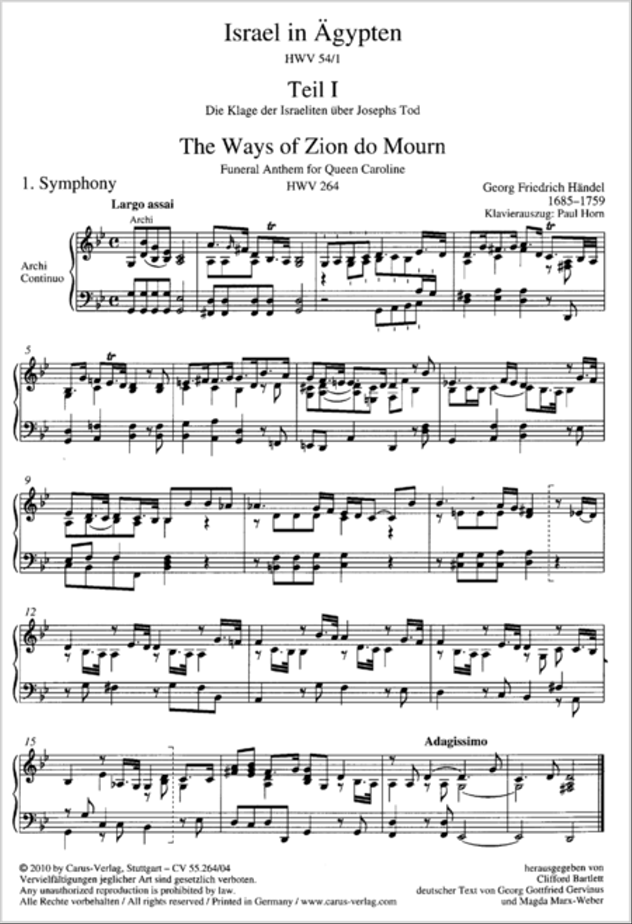 Israel in Egypt - Part I 4-Part scores gallery preview page 2