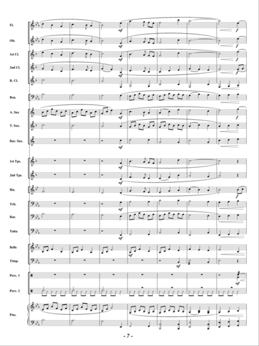 Shades of Gold Shades of Gold Concert Band scores gallery preview page 6