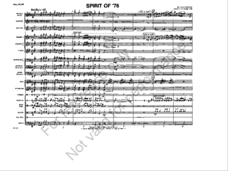 Spirit of '76 Spirit of '76 Marching Band scores gallery preview page 2