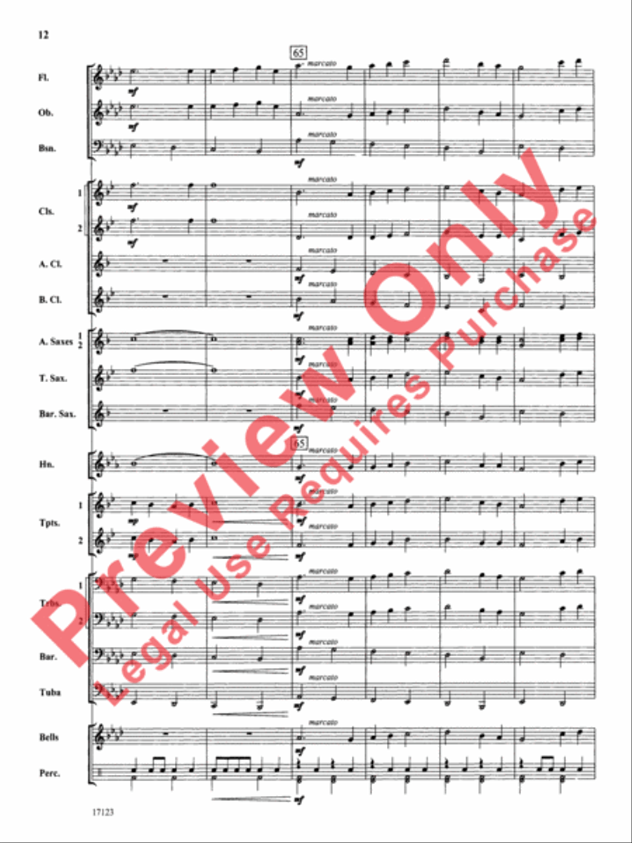 Westbrook March Concert Band scores gallery preview page 13