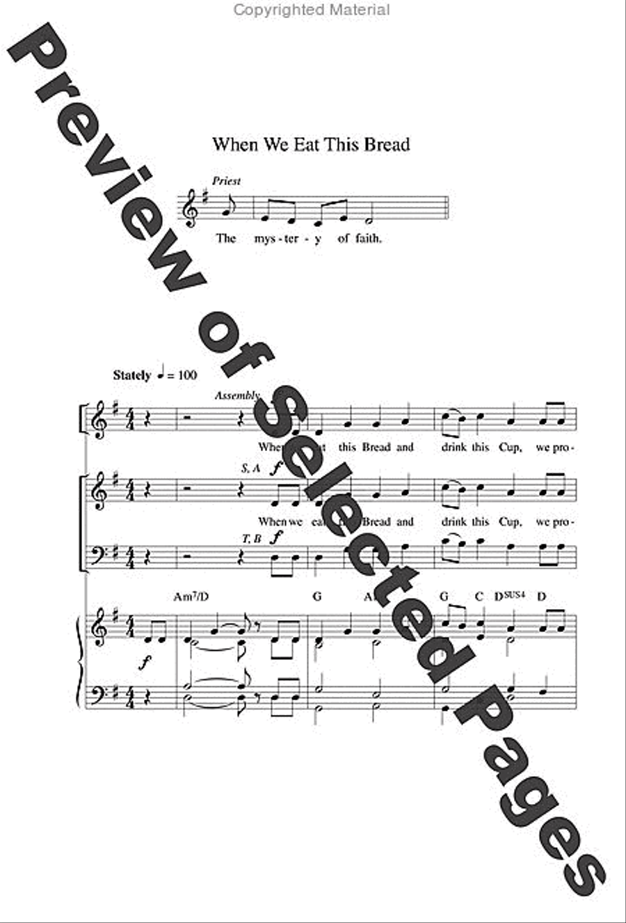 Jubilation Mass - Choral / Accompaniment edition 4-Part scores gallery preview page 23
