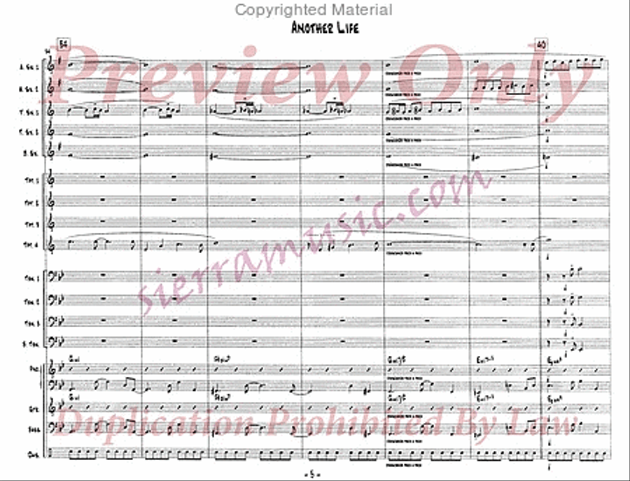 Another Life Big Band scores gallery preview page 6