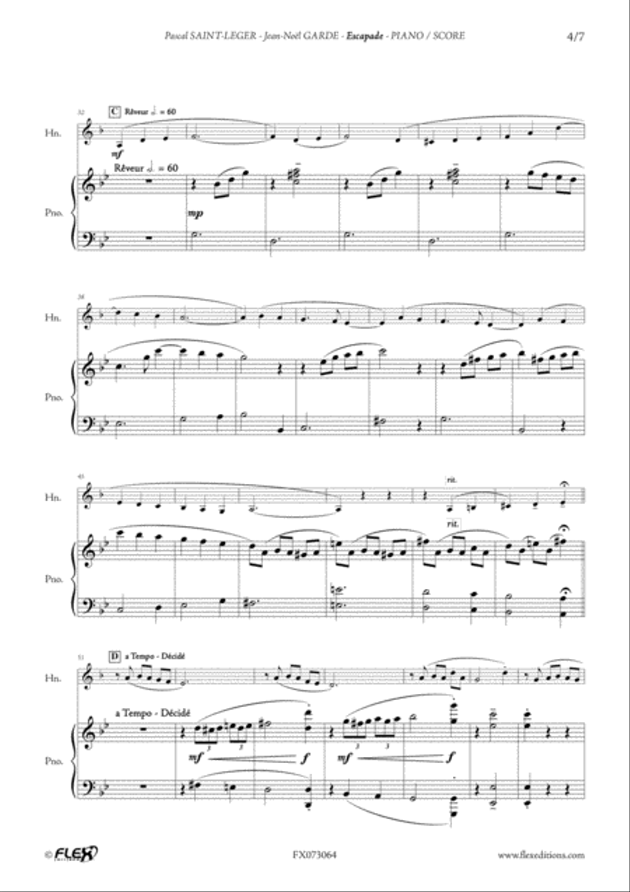 Escapade Escapade Piano Accompaniment scores gallery preview page 4
