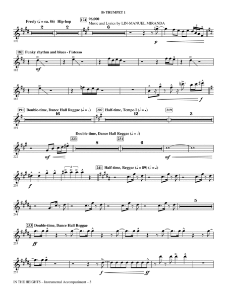 In The Heights (Choral Medley) (arr. Mac Huff) - Trumpet 1
