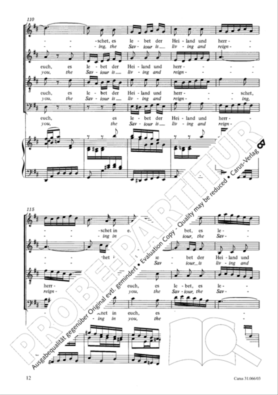 Be joyful, you Christians (Erfreut euch, ihr Herzen) ATB scores gallery preview page 13