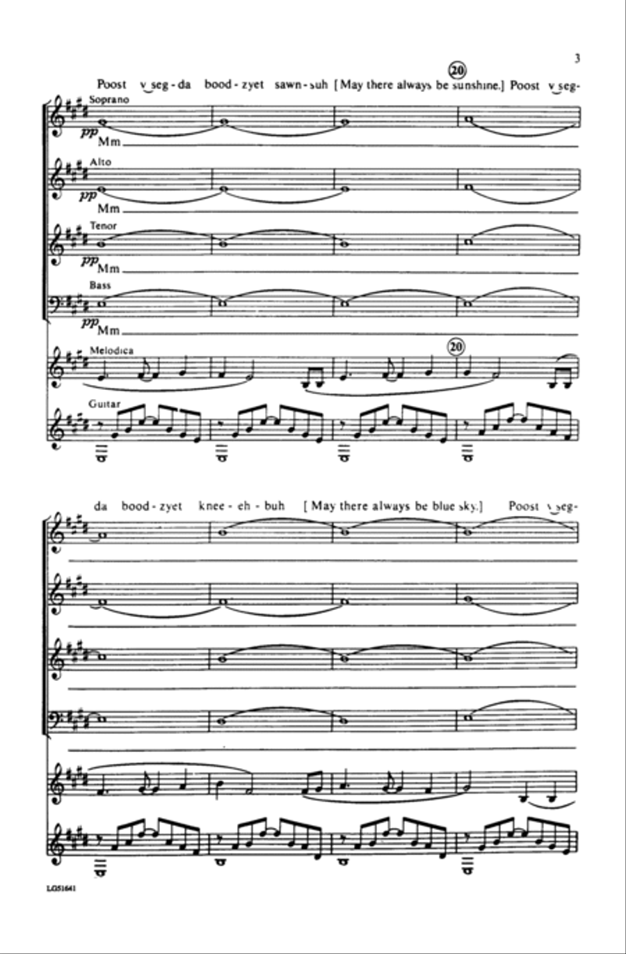 May There Always Be Sunshine 4-Part scores gallery preview page 18