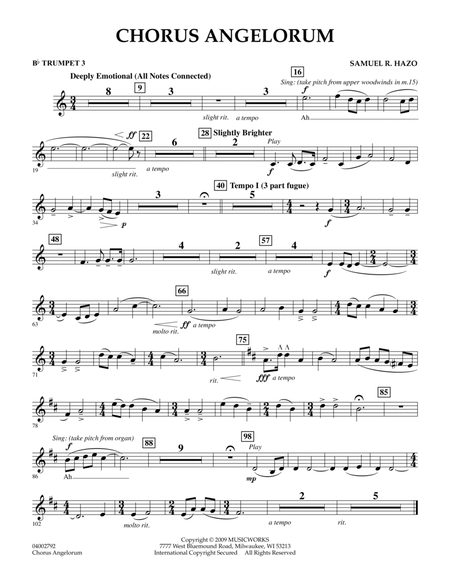 Chorus Angelorum - Bb Trumpet 3