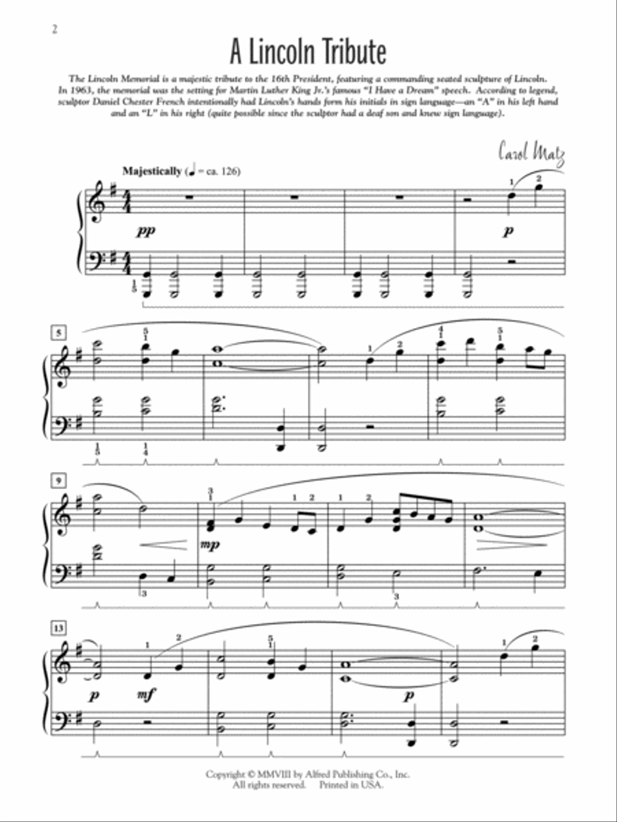 Our Nation's Capital Our Nation's Capital Piano Solo scores gallery preview page 2
