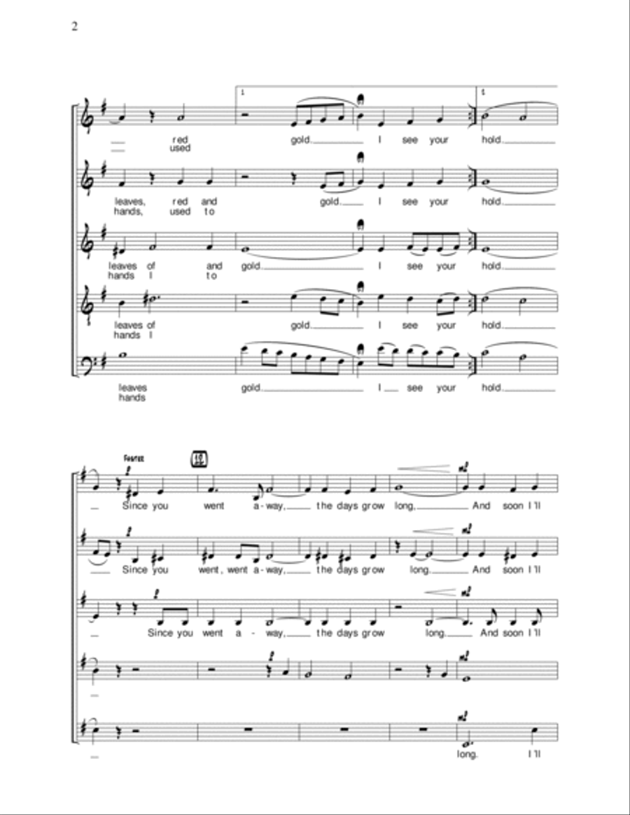 Autumn Leaves Autumn Leaves SSATB scores gallery preview page 2