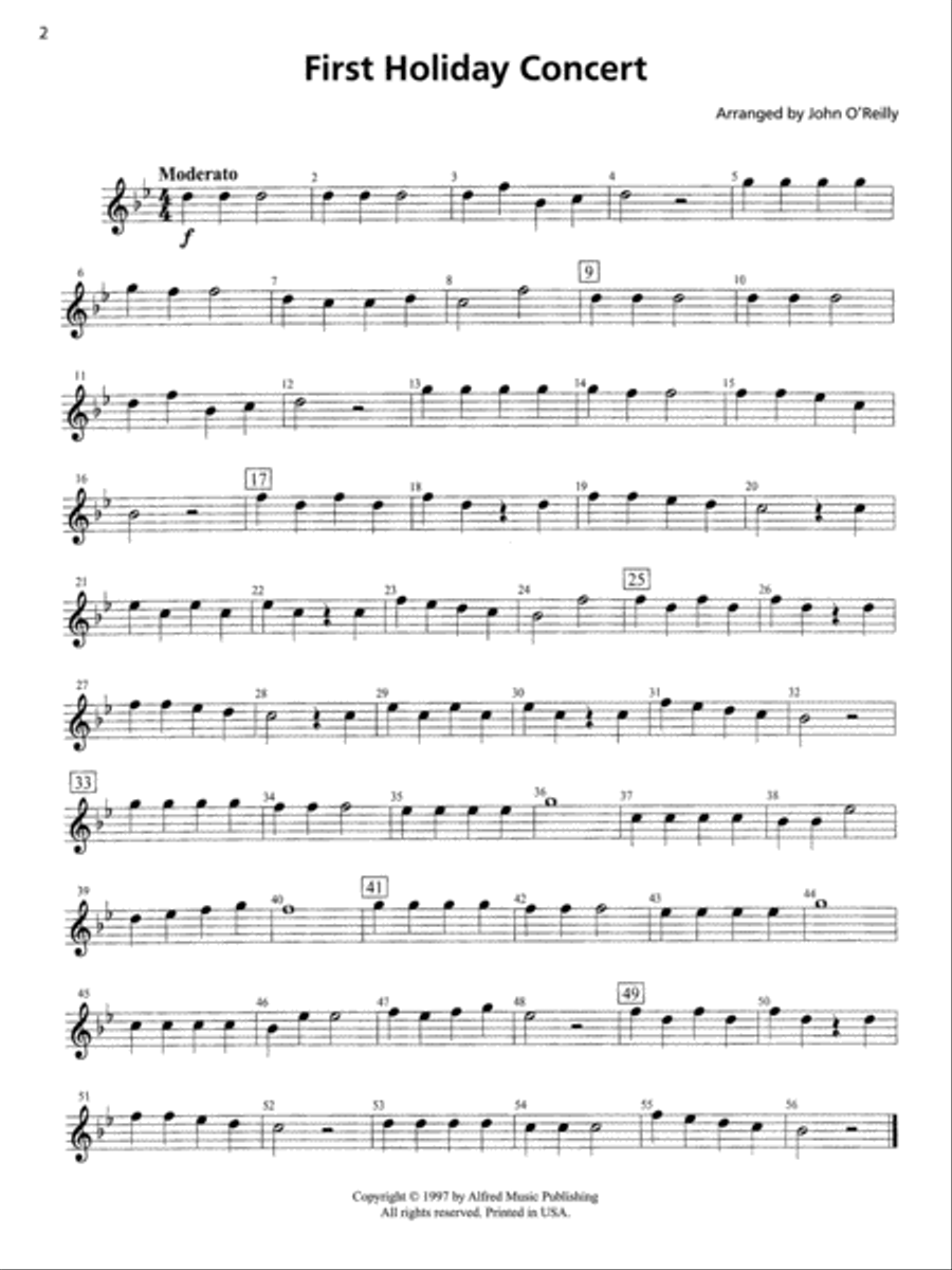 Accent on Performance Holiday Collection Concert Band scores gallery preview page 3