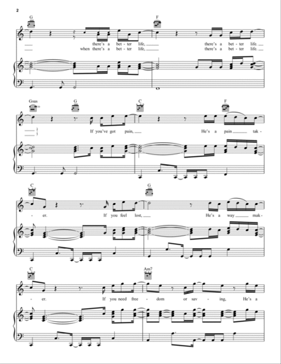 Chain Breaker Piano, Vocal, Guitar scores gallery preview page 2