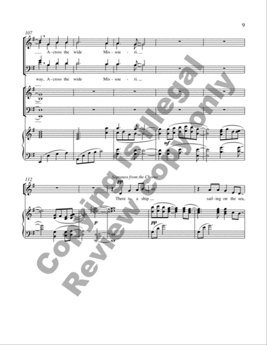 The Water is Wide 4-Part scores gallery preview page 10