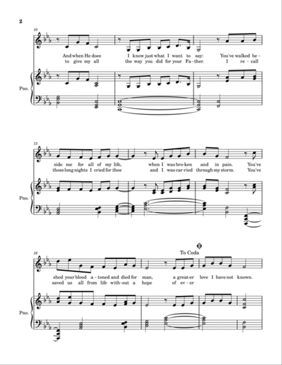 I Walk Beside Thee Voice scores gallery preview page 2