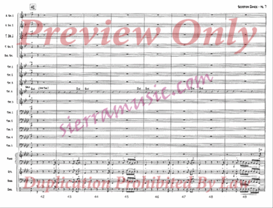 Scorpion Dance Scorpion Dance Jazz Ensemble scores gallery preview page 8