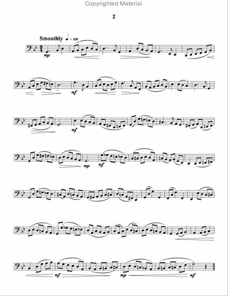 Advanced Studies for Tuba Tuba scores gallery preview page 4