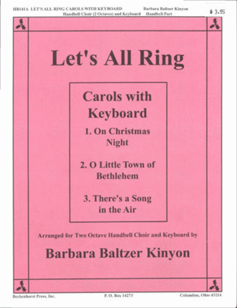 Let's All Ring Carols With Keyboard - handbell part 2-Octaves scores gallery preview page 1