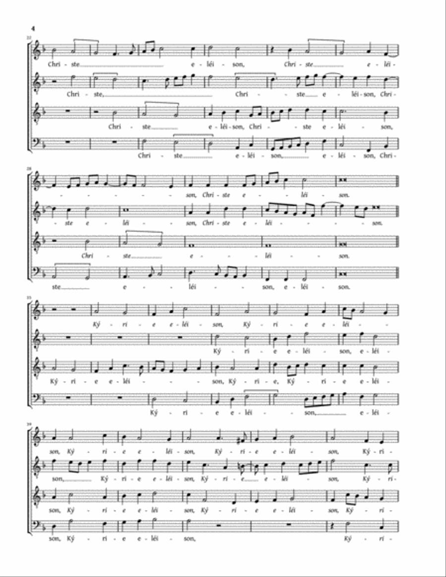 Missa pro defunctis (Amon) 4-Part scores gallery preview page 4