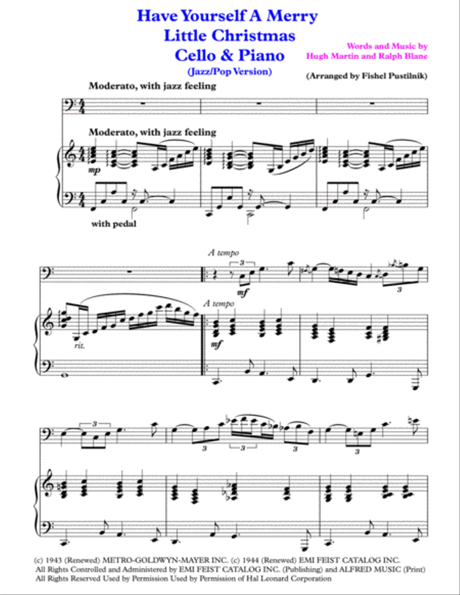 Have Yourself A Merry Little Christmas from MEET ME IN ST. LOUIS Piano scores gallery preview page 2