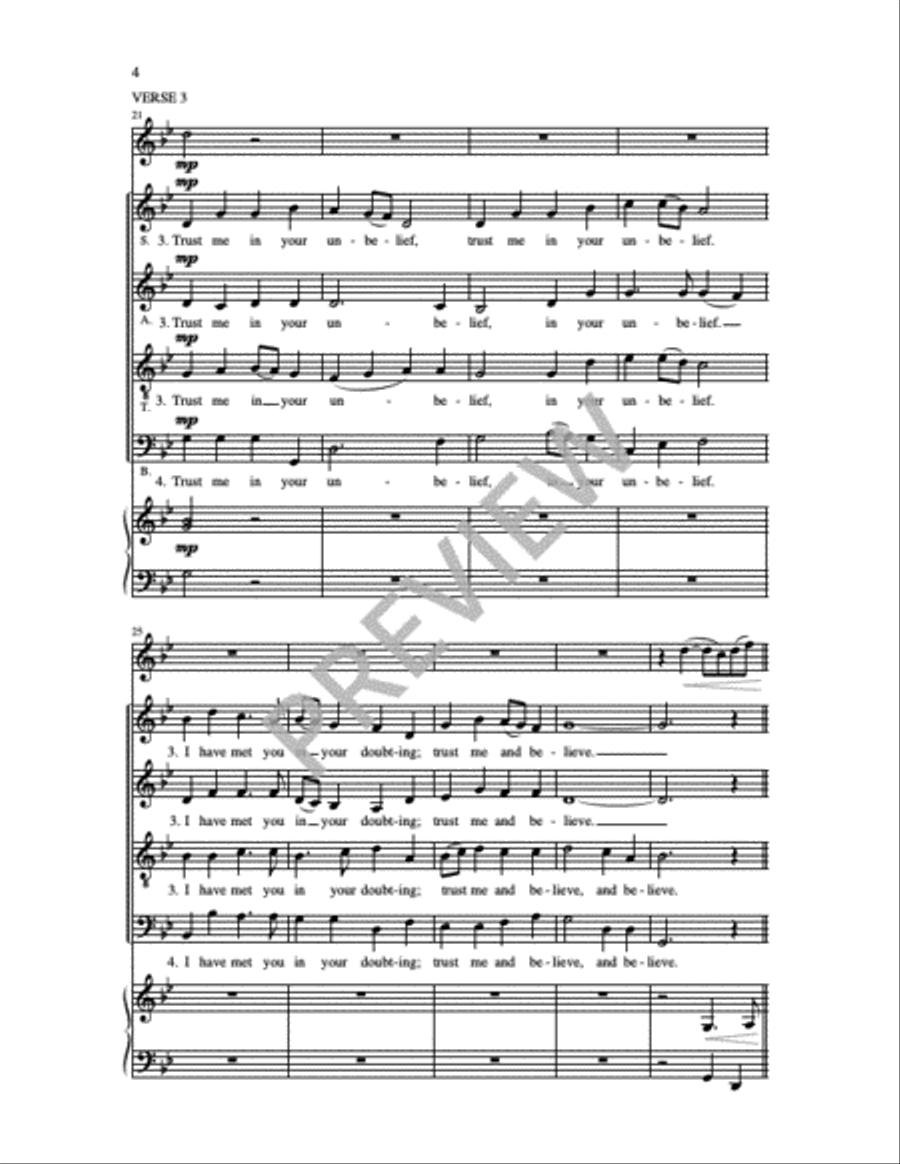 Set Your Troubled Hearts at Rest 4-Part scores gallery preview page 9