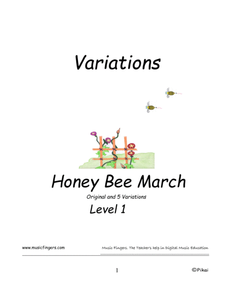 Honey Bee March. Lev. 1. Variations. image number null