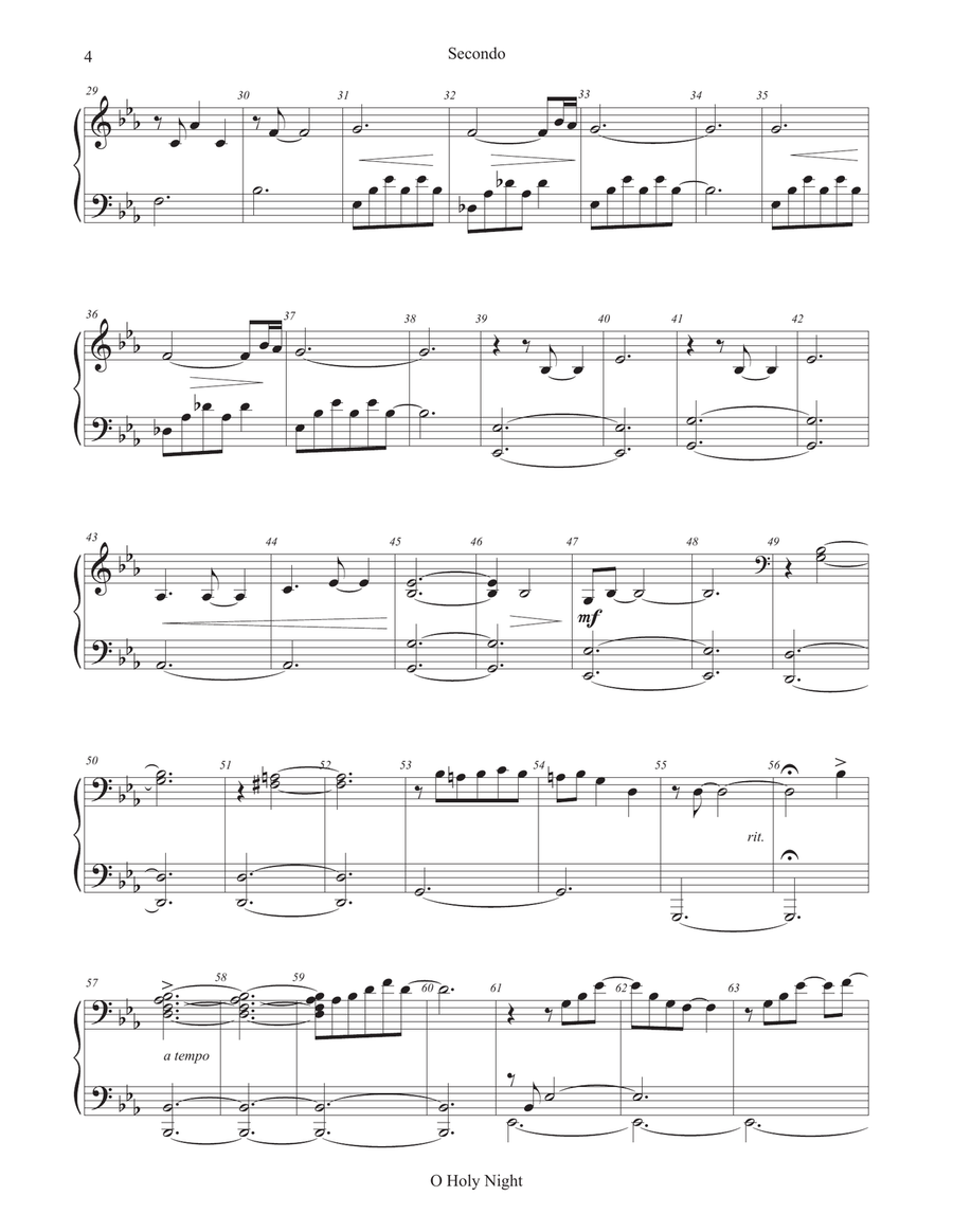 Piano Duets: The Christmas Collection 1 Piano, 4-Hands scores gallery preview page 6
