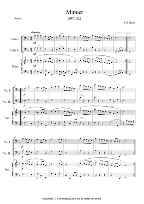 Minuet BWV 822 (in F)