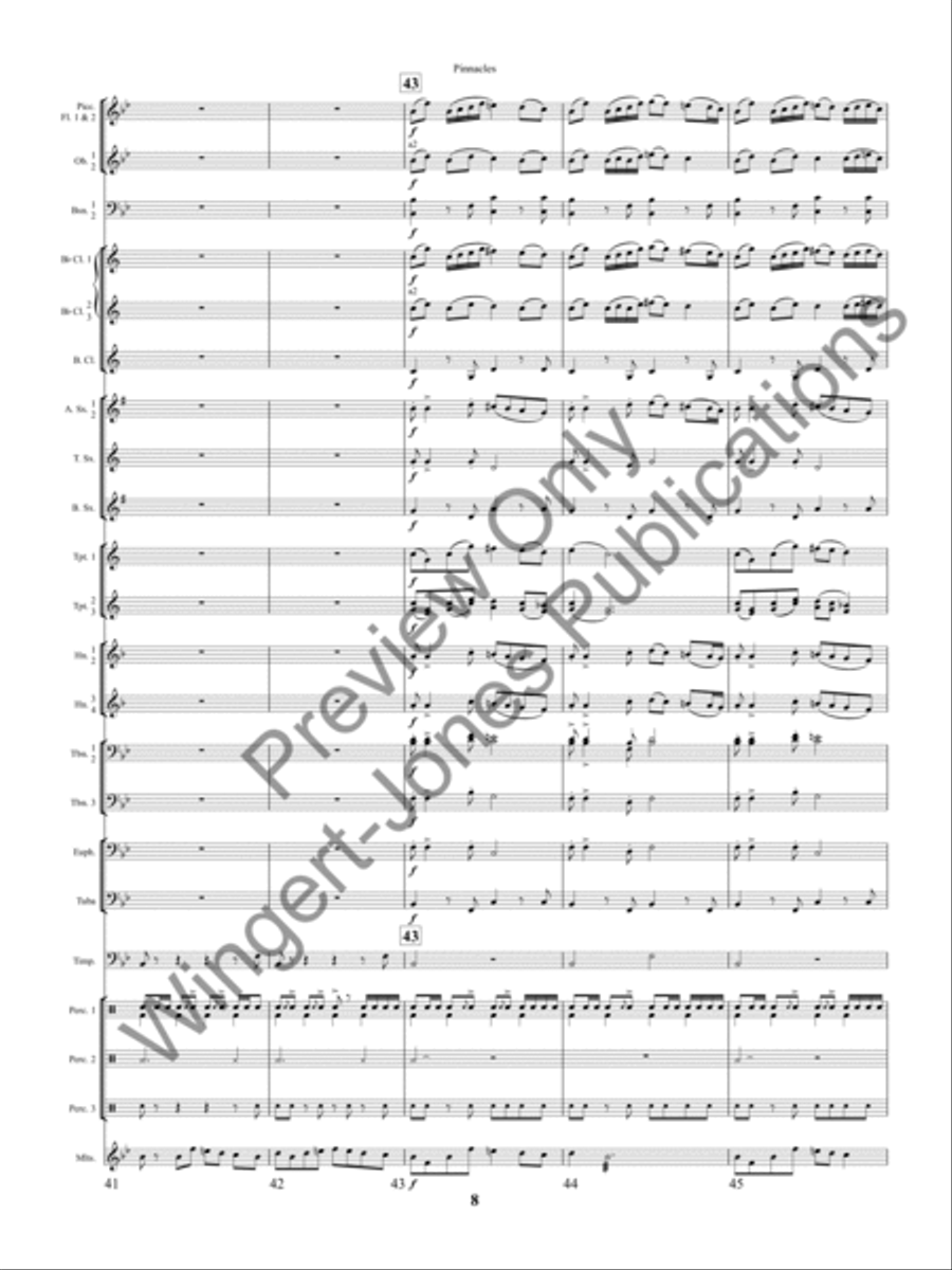 Pinnacles Concert Band scores gallery preview page 11