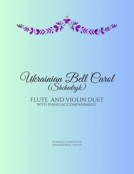 Ukrainian Bell Carol (Shchedryk) - Flute and Violin Duet with Piano Accompaniment image number null