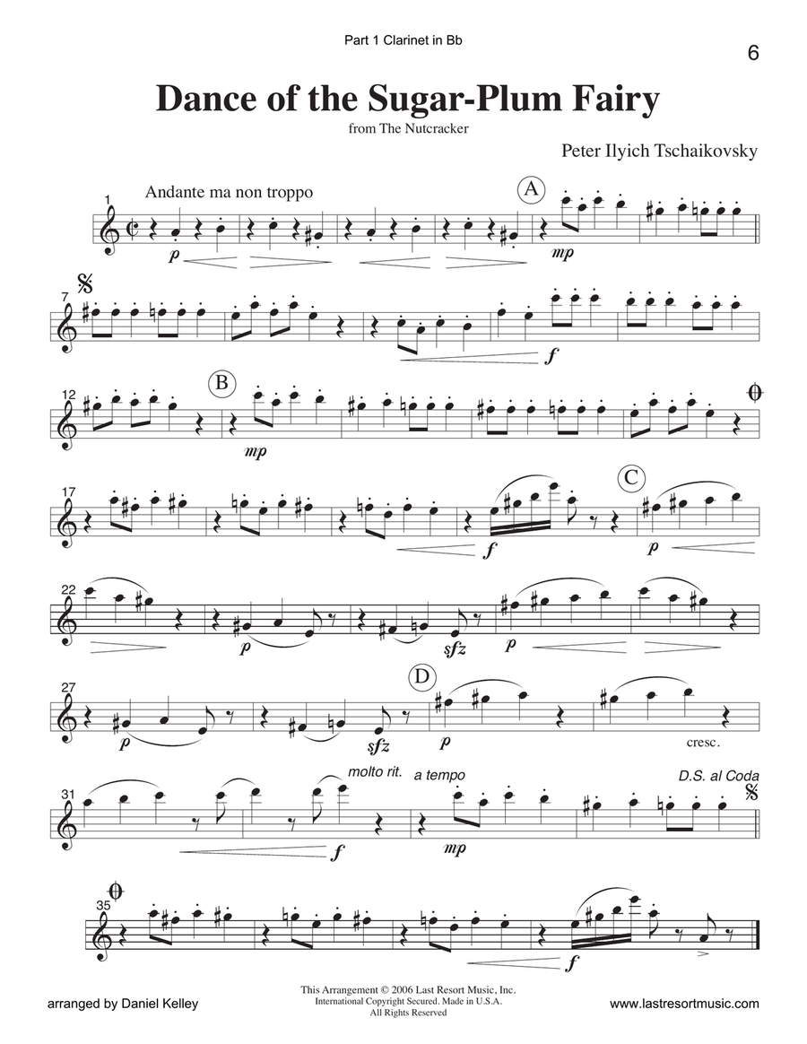 Dance of the Sugar Plum Fairy from the Nutcracker for String Trio (or Wind Trio or Mixed Trio) Piano Trio scores gallery preview page 4