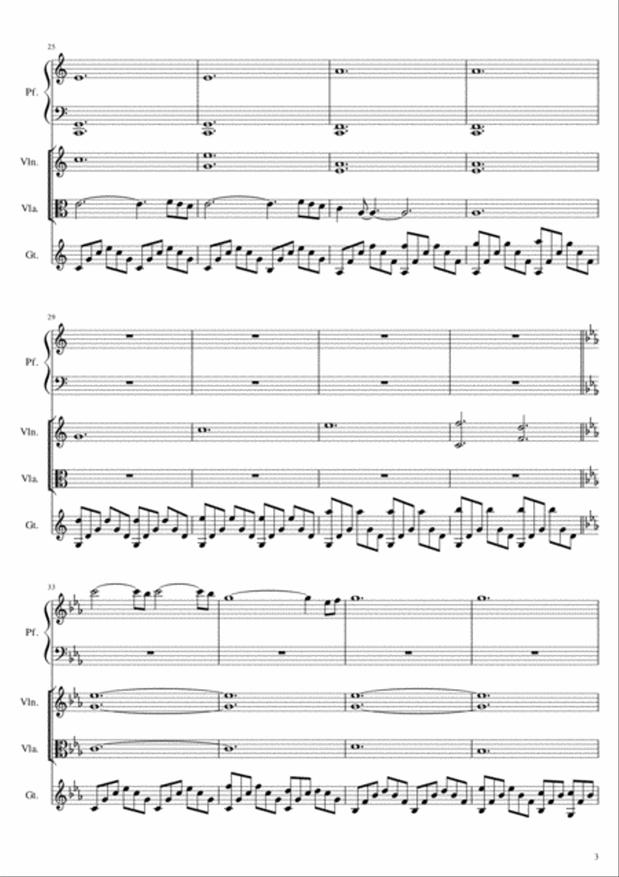 Mist in the rain Mist in the rain Small Ensemble scores gallery preview page 3