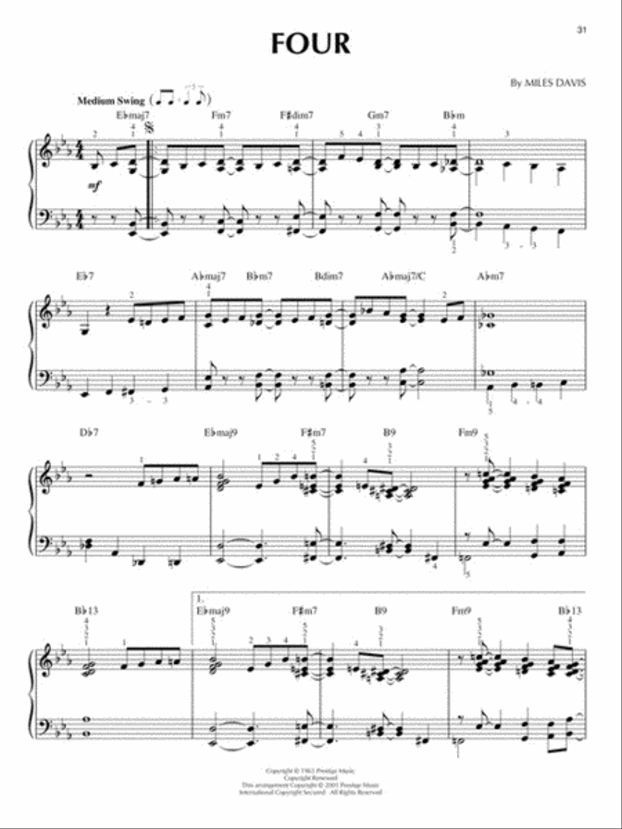 Bebop Jazz Bebop Jazz Piano Solo scores gallery preview page 3