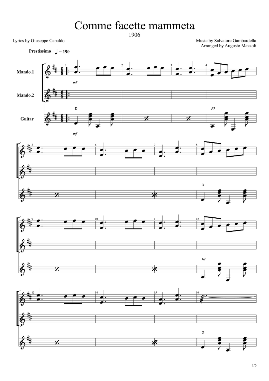 Comme facette mammeta Small Ensemble scores gallery preview page 1