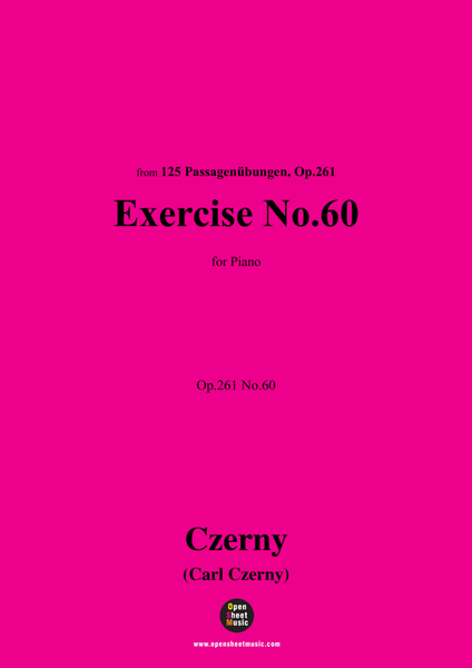 C. Czerny-Exercise No.60,Op.261 No.60 image number null
