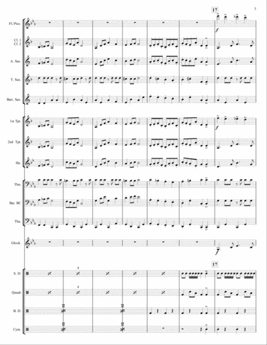 Hungarian Dance #5 Concert Band scores gallery preview page 4