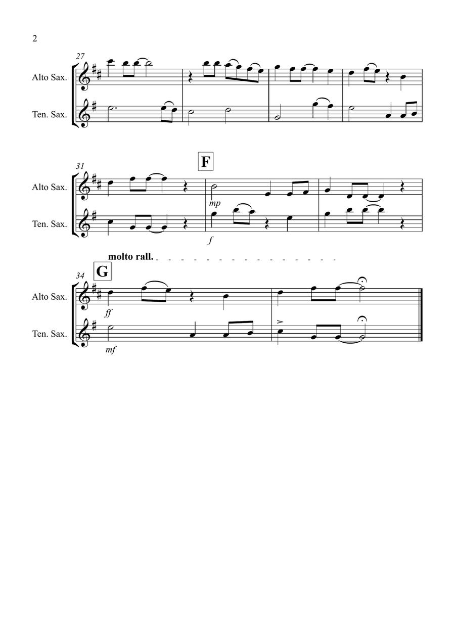 Yesterday Woodwind Duet scores gallery preview page 2