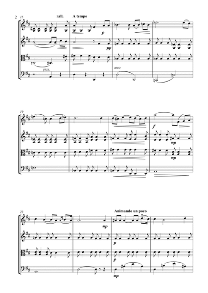 Flower Song from Carmen for String Quartet ("La fleur que tu m'avais jetée") image number null