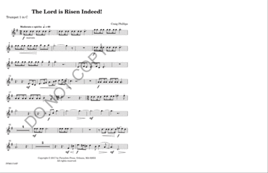 The Lord is Risen Indeed! Horn scores gallery preview page 2