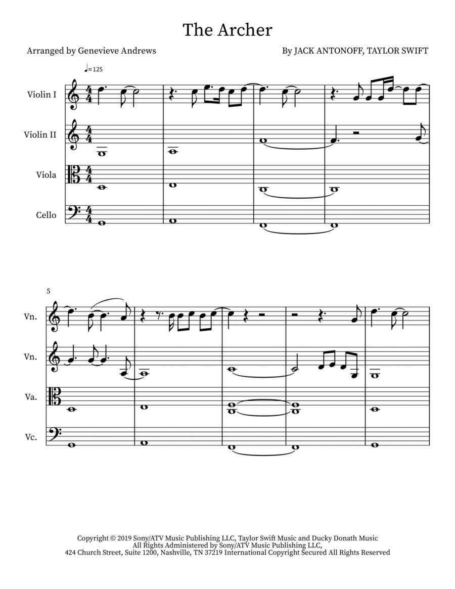 The Archer String Trio scores gallery preview page 1