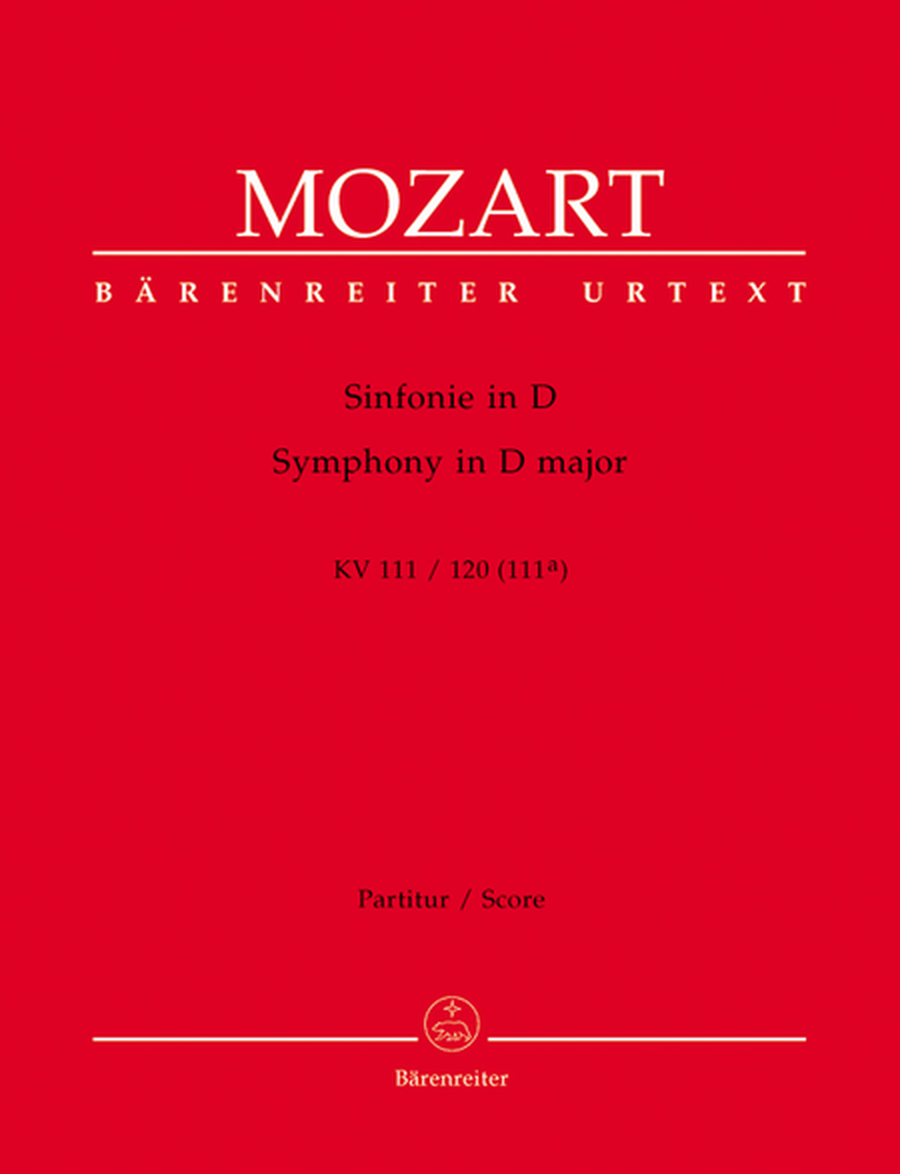 Symphony D major, KV 111/120(111a)