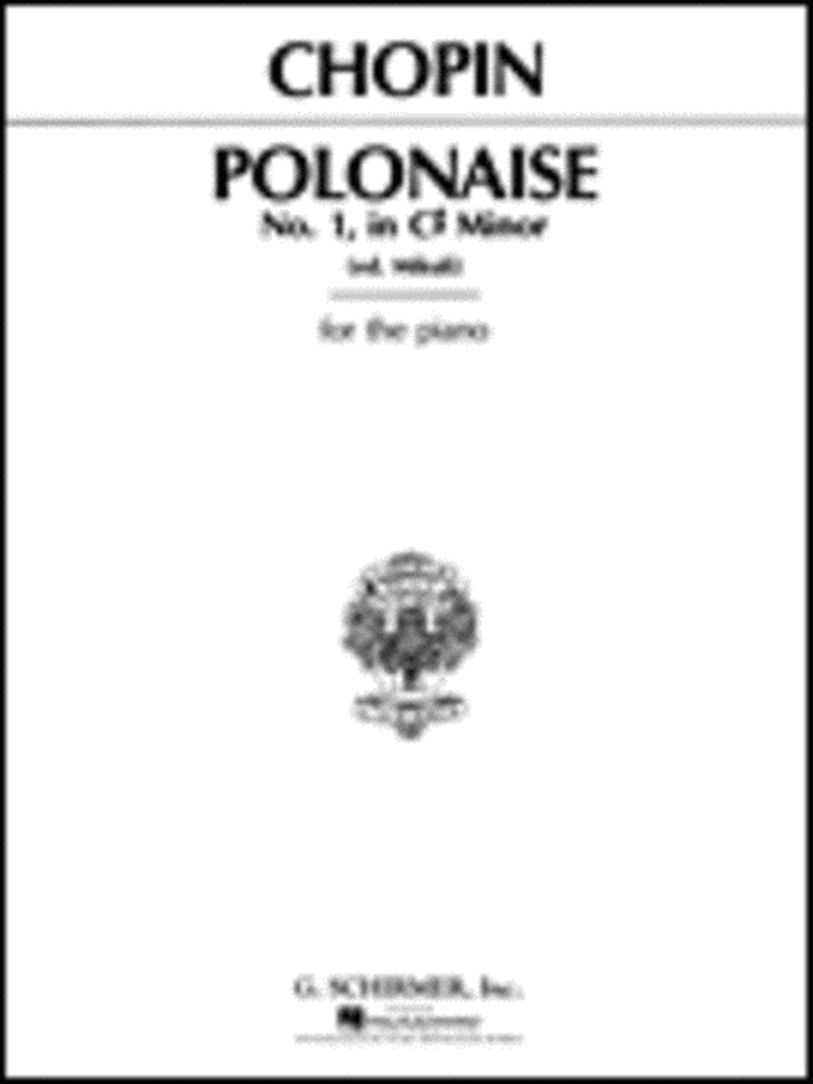 Polonaise, Op. 26, No.1 in C# Minor Piano Solo scores gallery preview page 1