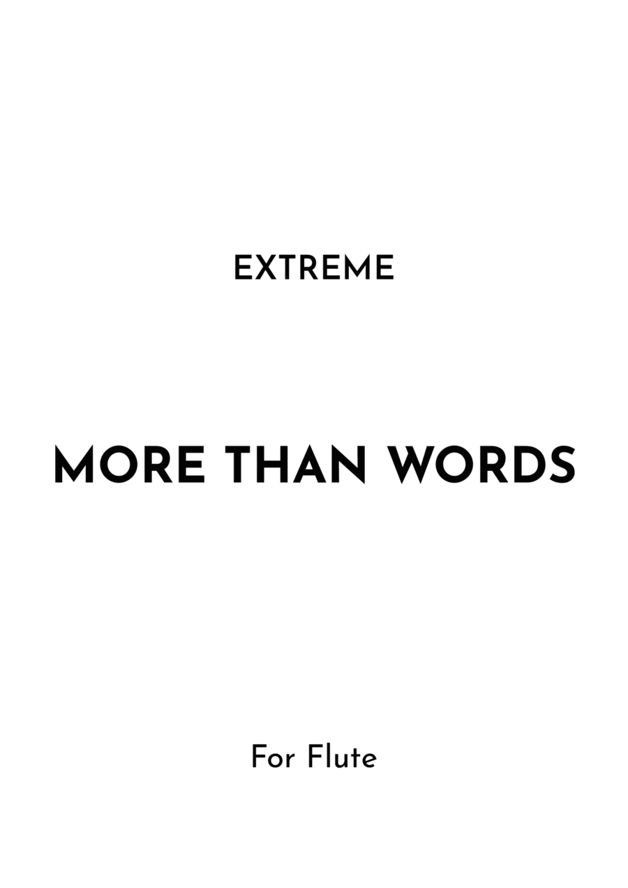 More Than Words More Than Words Flute Solo scores gallery preview page 1