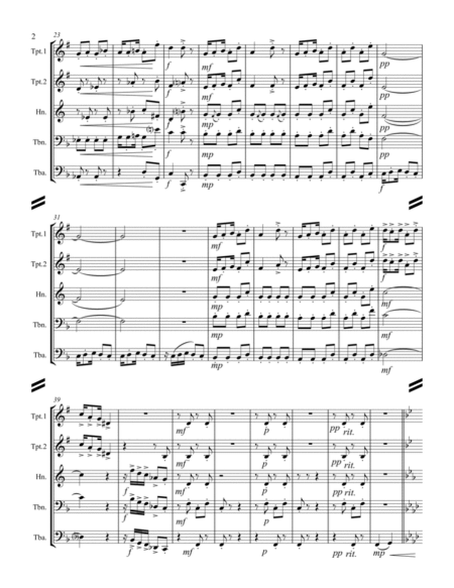 Debussy – Golliwog’s Cakewalk from Children’s Corner (for Brass Quintet) image number null