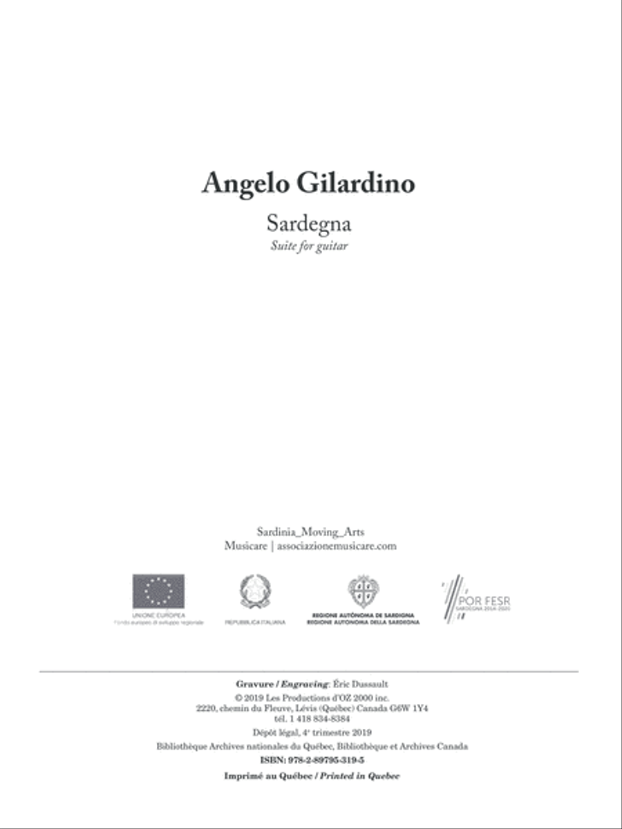 Sardegna Classical Guitar scores gallery preview page 1