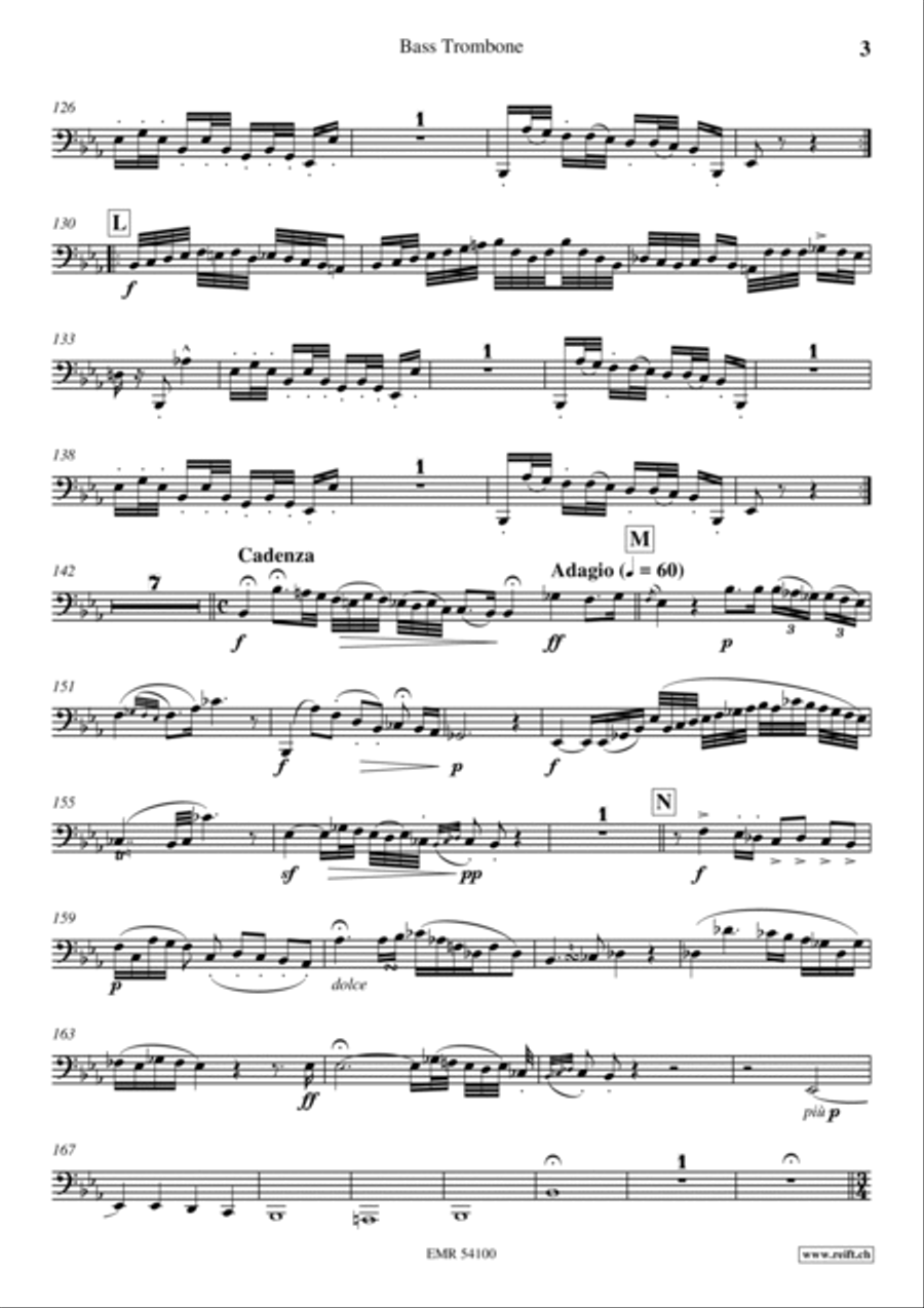 Concertino Eb Minor Trombone scores gallery preview page 4