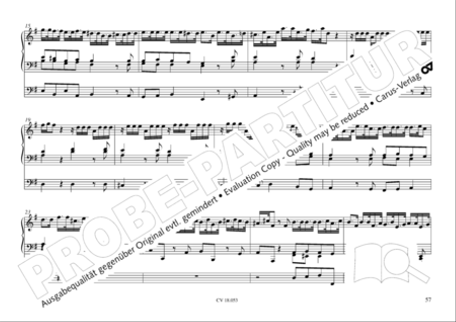 Das Husumer Orgelbuch von 1758 Organ Solo scores gallery preview page 58