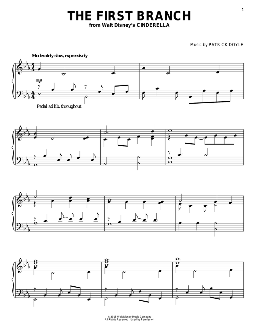 The First Branch Piano Solo scores gallery preview page 1