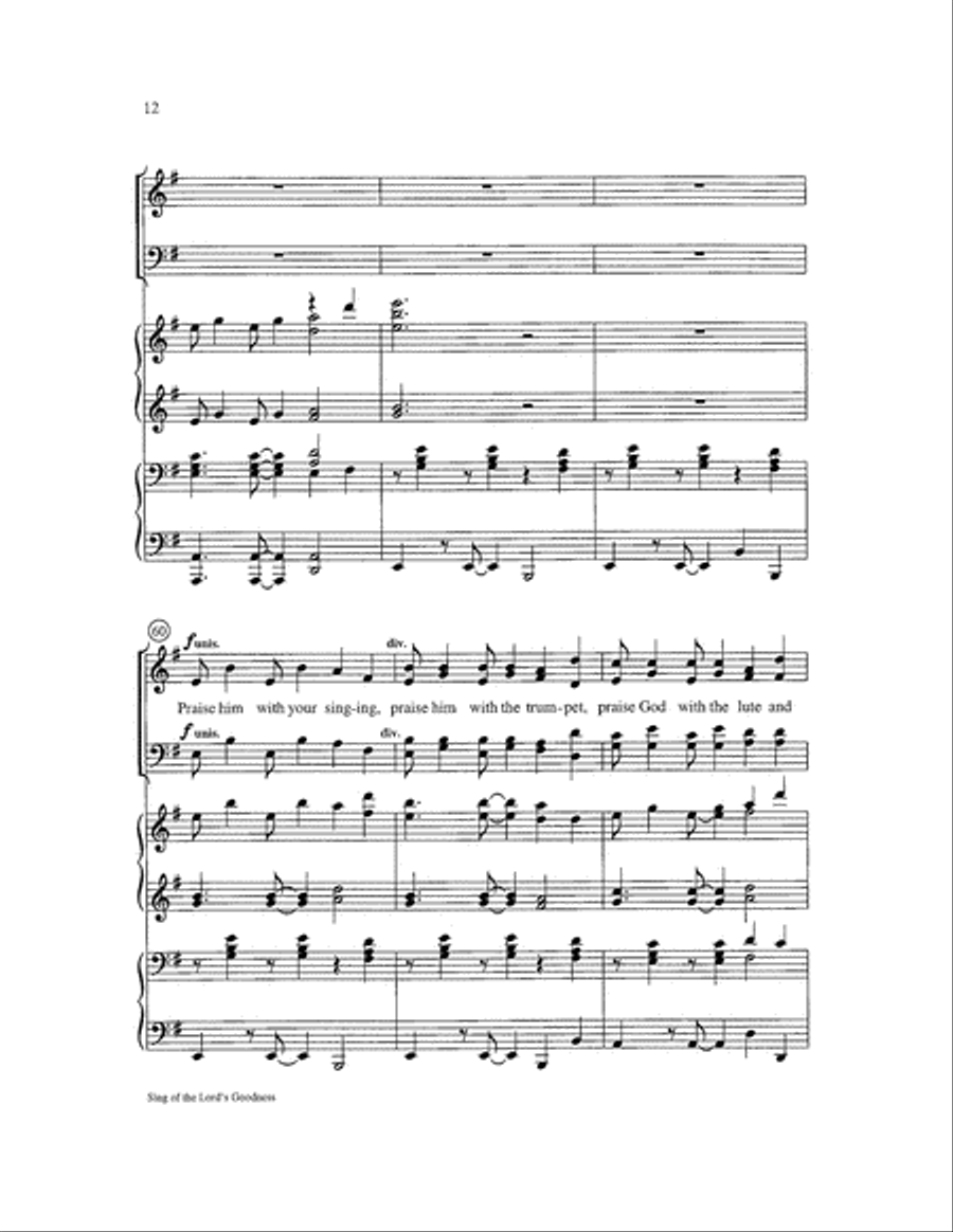 Sing of the Lord's Goodness Choir scores gallery preview page 12