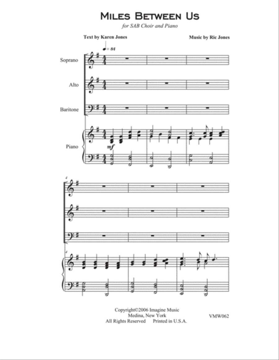 Miles Between Us Miles Between Us 3-Part scores gallery preview page 2