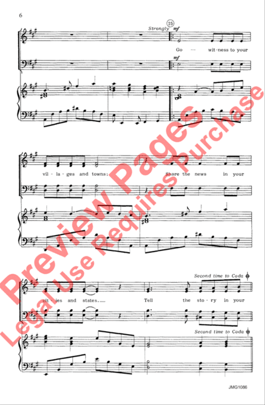 A Call to My People A Call to My People 4-Part scores gallery preview page 7