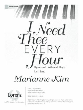 Book cover for I Need Thee Every Hour (Digital Delivery)